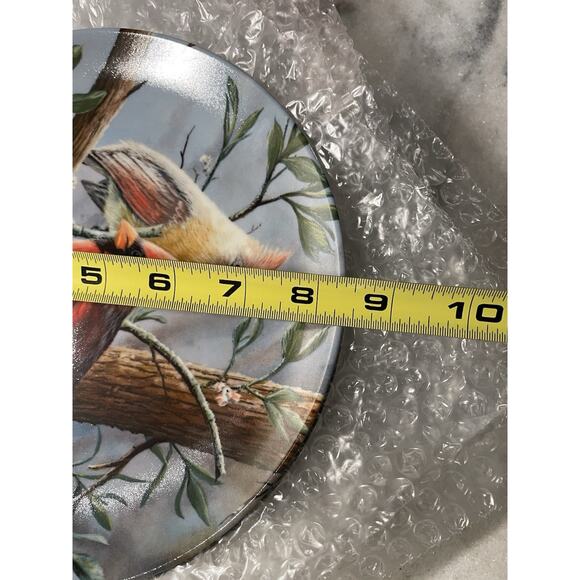 Vintage 5 Encyclopedia Britannica Birds Of Your Garden Collector Plates Knowles - Picture 12 of 12